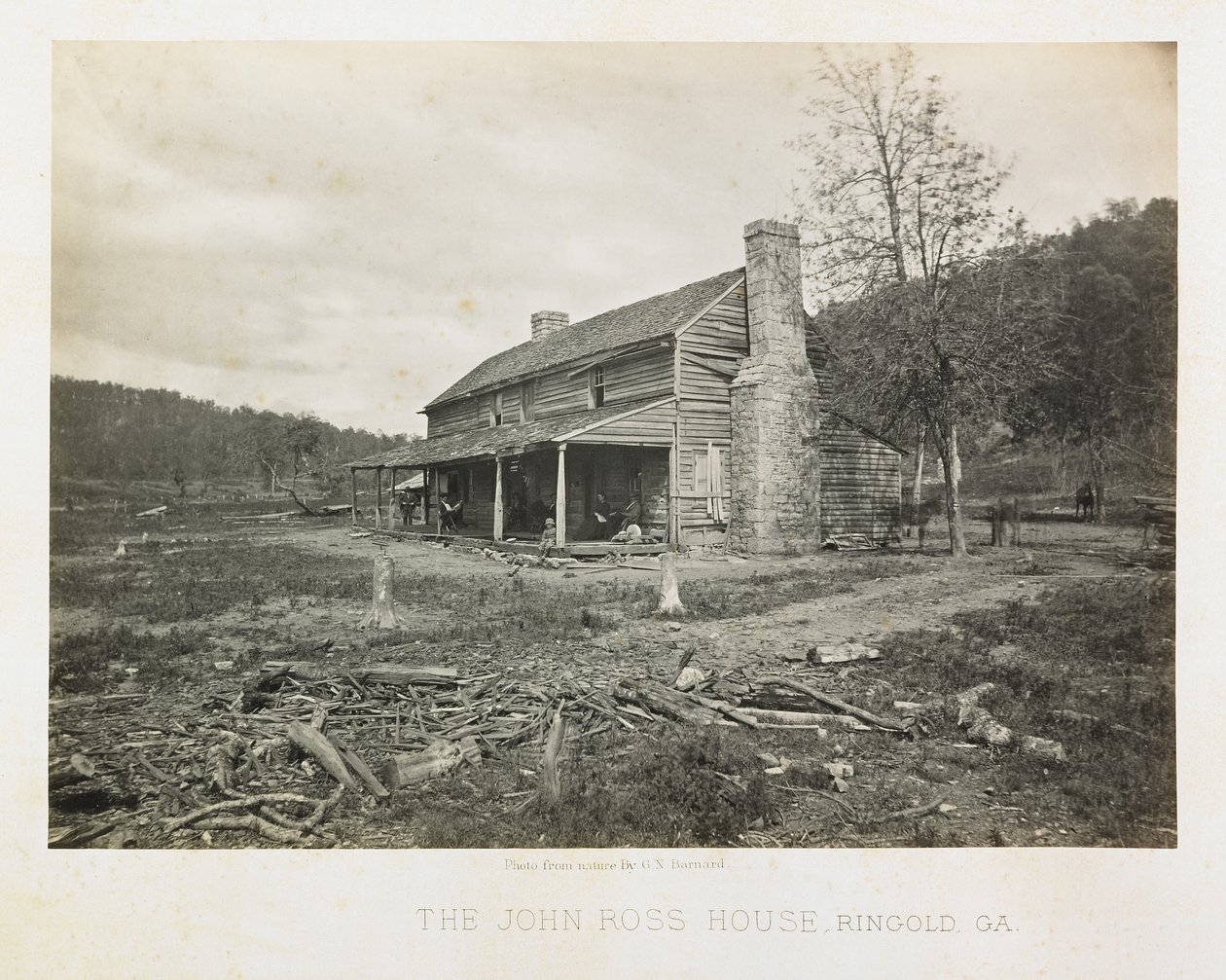 La casa di John Ross, Ringgold, Georgia da George N. Barnard