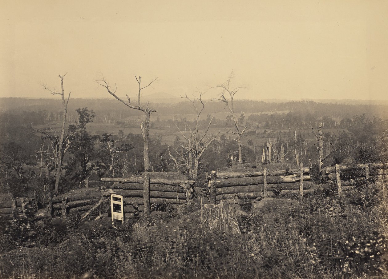 Vista del monte Kenesaw, in Georgia da George N. Barnard