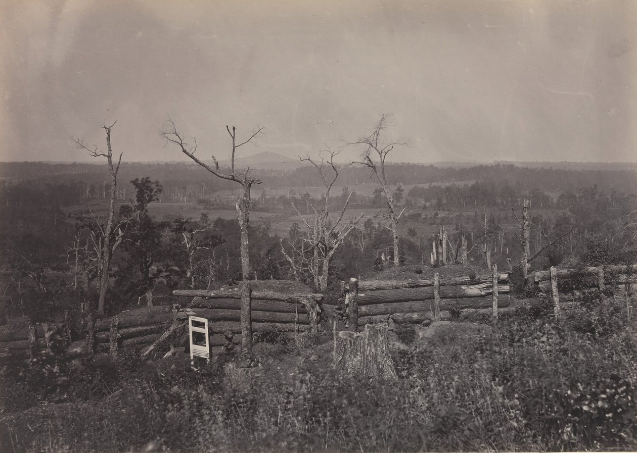 Vista del Monte Kenesaw, Georgia, 1860s da George N. Barnard
