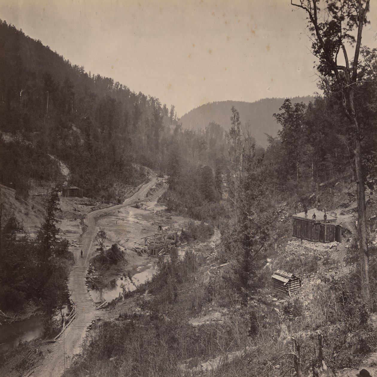 La valle di Whiteside sotto il ponte da George N. Barnard