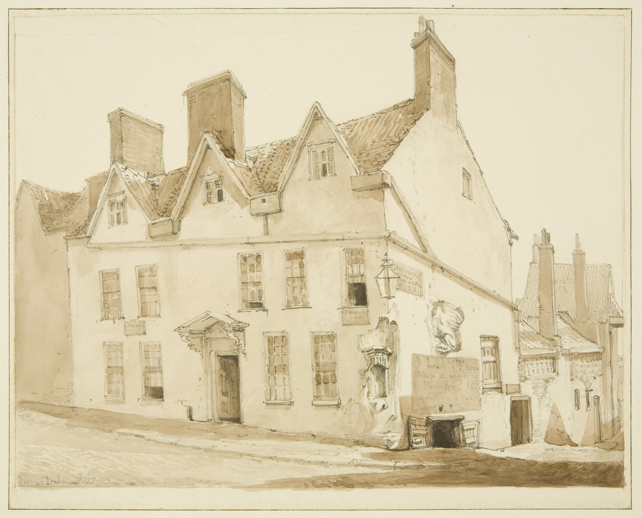 Angolo di Pipe Lane e Frogmore Street da George Orleans Delamotte