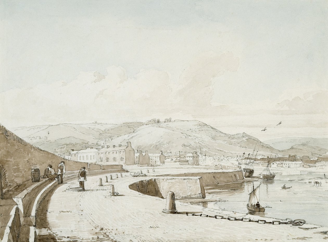 Porto di Swansea da George Orleans Delamotte