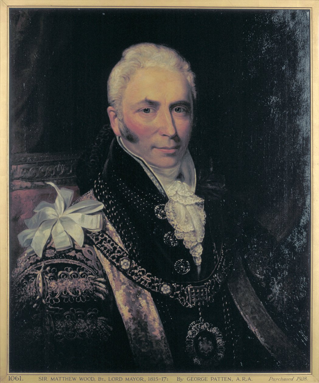 Sir Matthew Wood, Lord Mayor 1815-1817 da George Patten