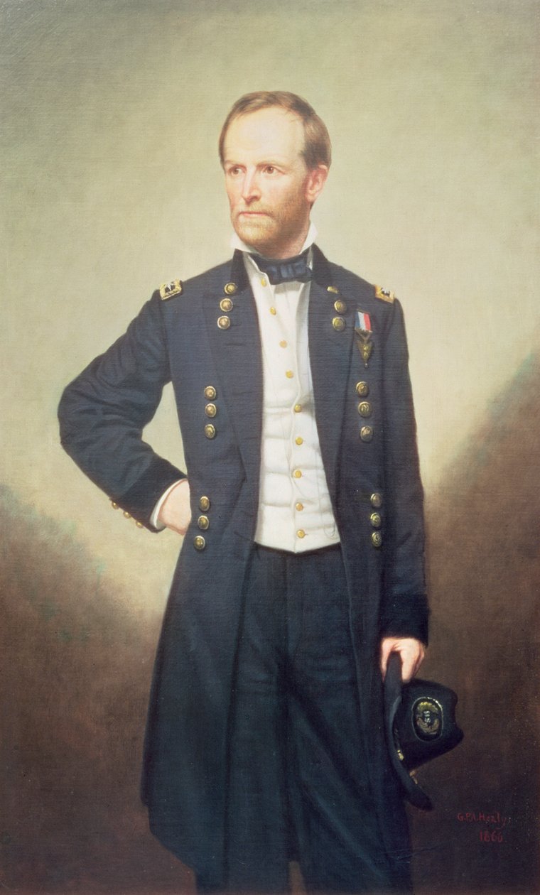 Generale William Sherman (1820-91) 1866 da George Peter Alexander Healy