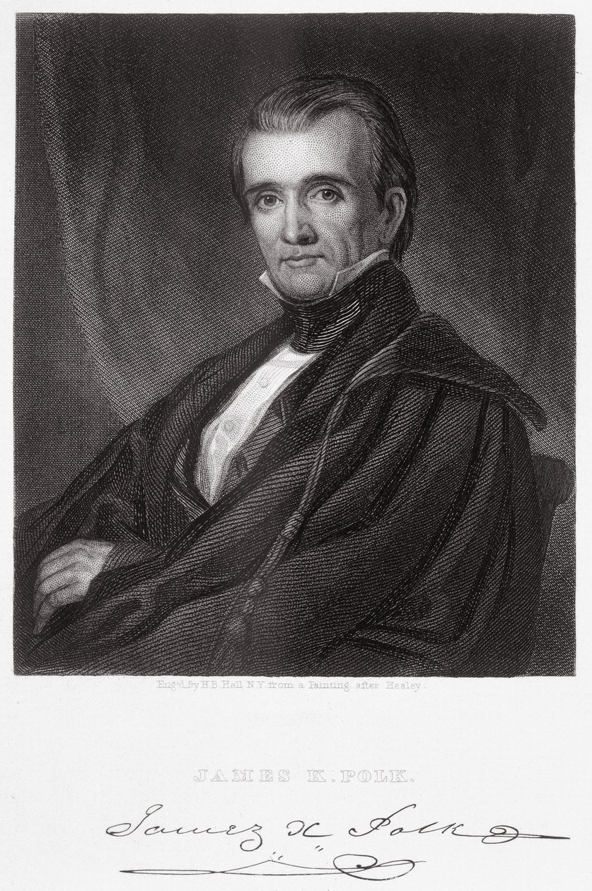 James Knox Polk da George Peter Alexander Healy
