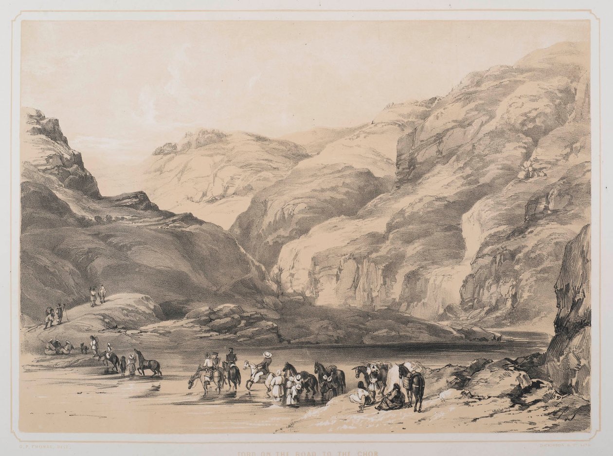 Guado sulla strada per Chor da George Powell Thomas
