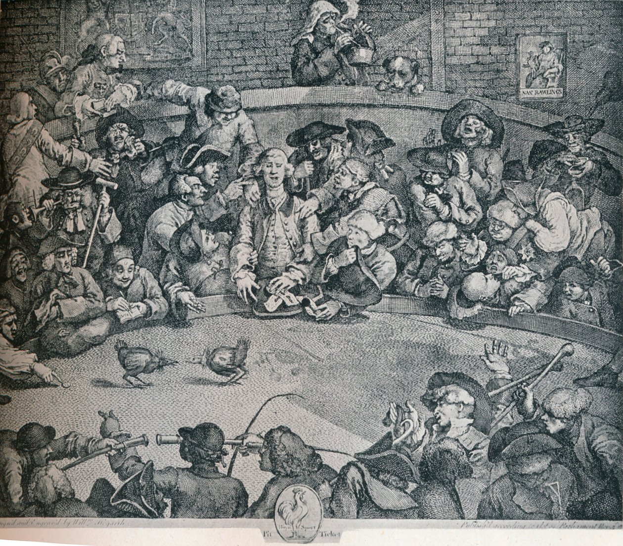 Il combattimento dei galli da George Presbury