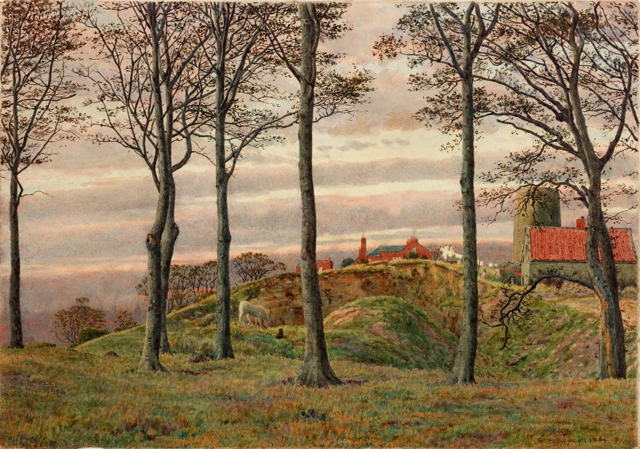 Collina dei mulini a vento, Gateshead, 1864 da George Price Boyce