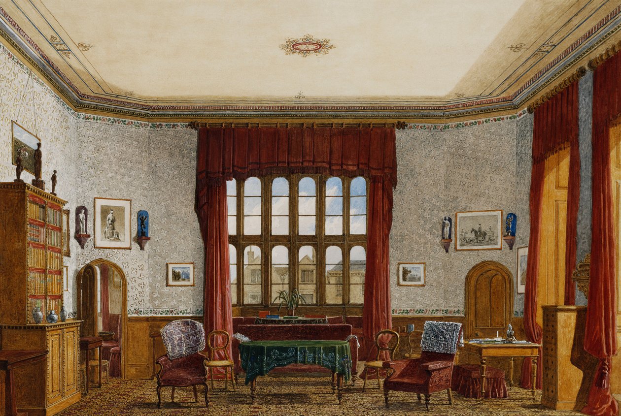 Interno di una stanza, Christ Church, Oxford da George Pyne