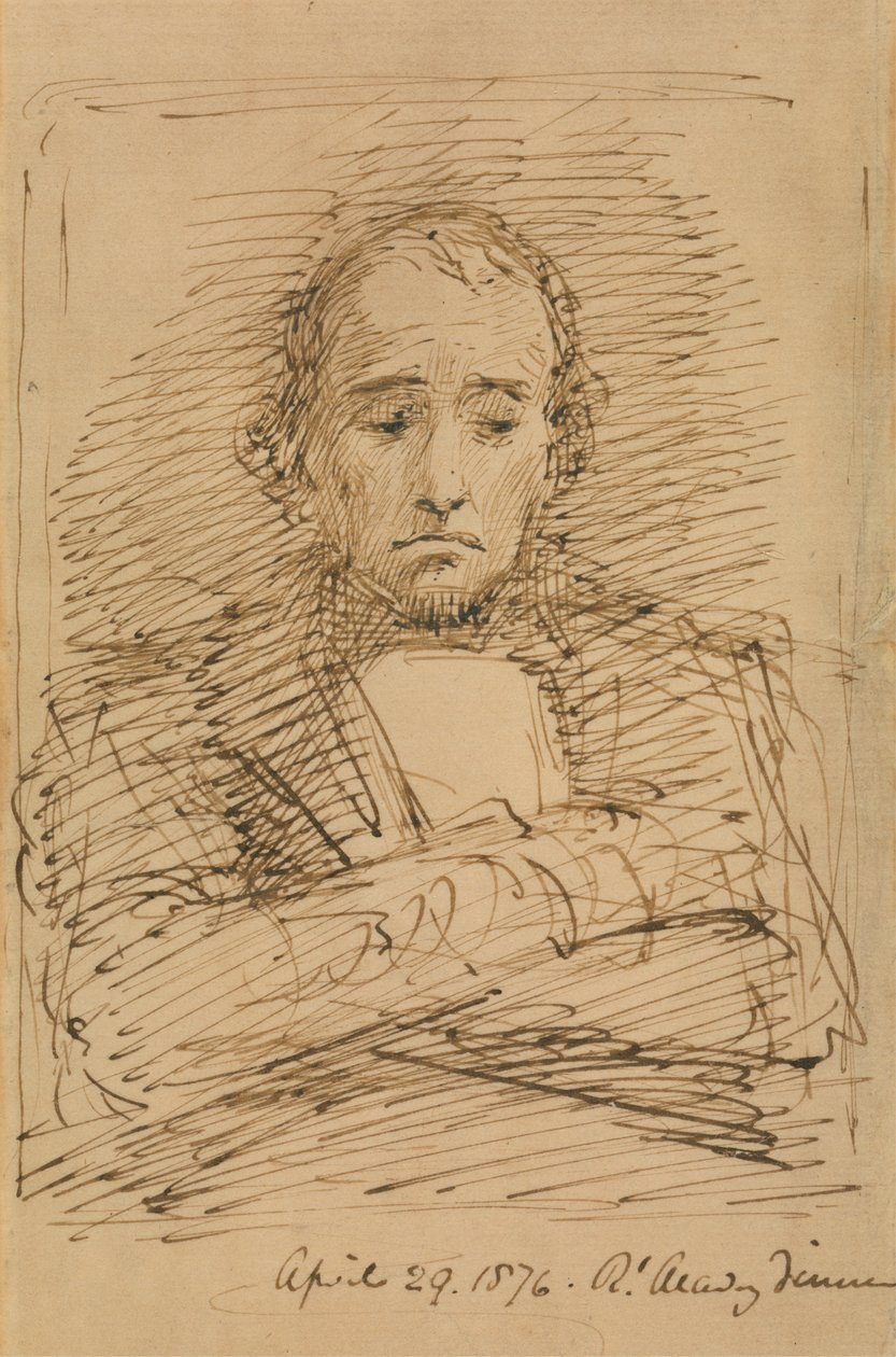 Benjamin Disraeli, schizzato a una cena della Royal Academy da George Richmond