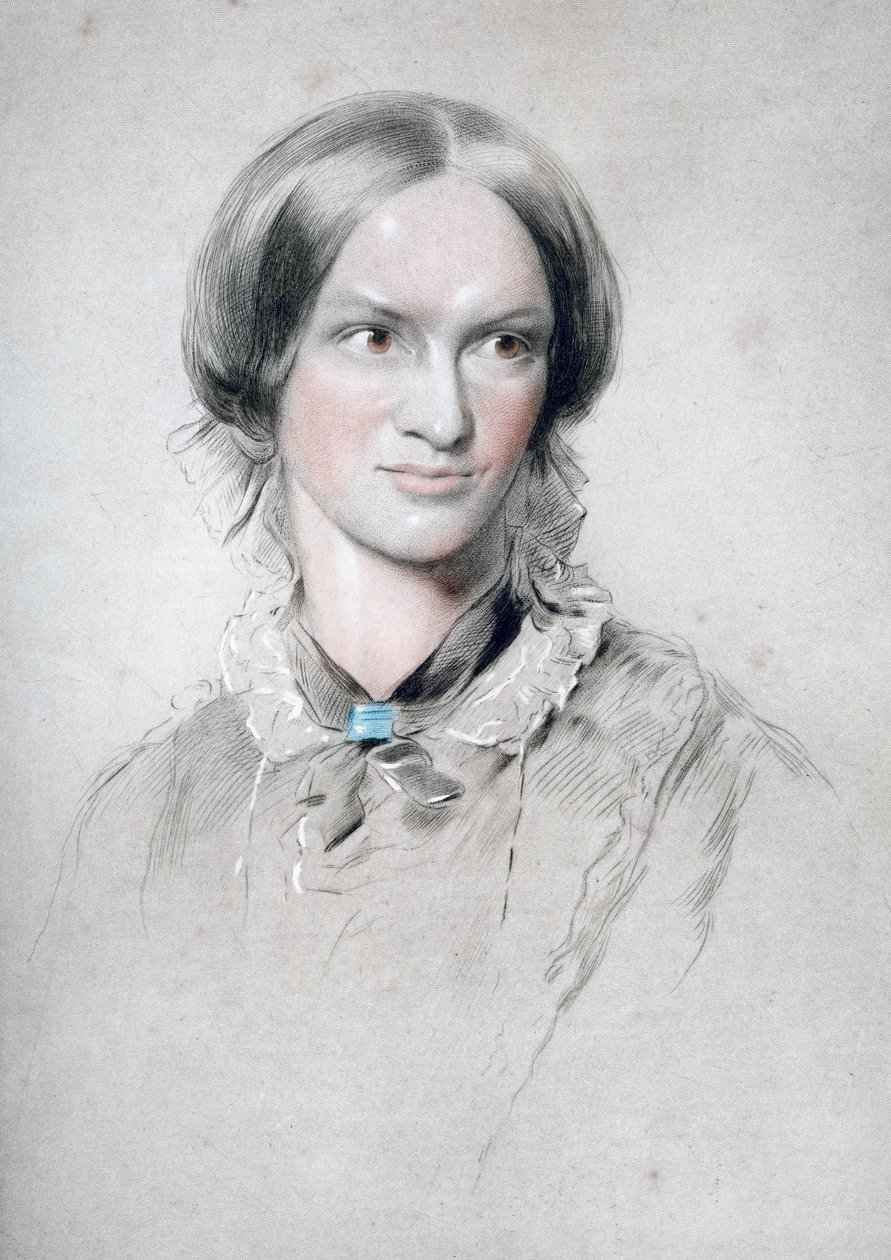 Charlotte Brontë, romanziera inglese, 1850 da George Richmond