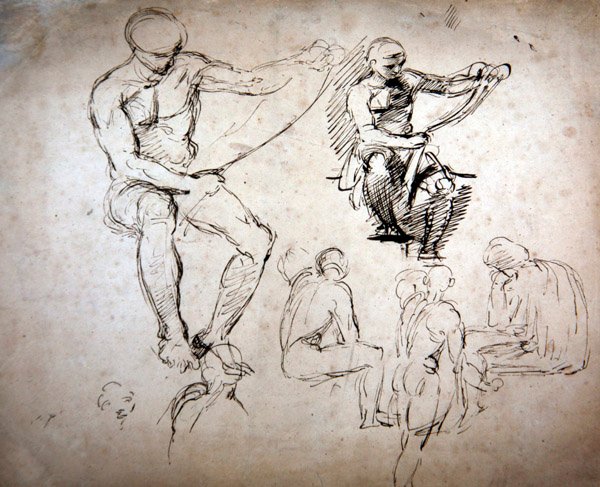 Maschi nudi - studi per gli Antichi da George Richmond