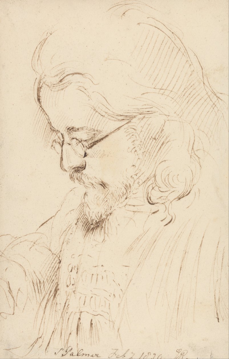 Ritratto di Samuel Palmer, testa e spalle da George Richmond