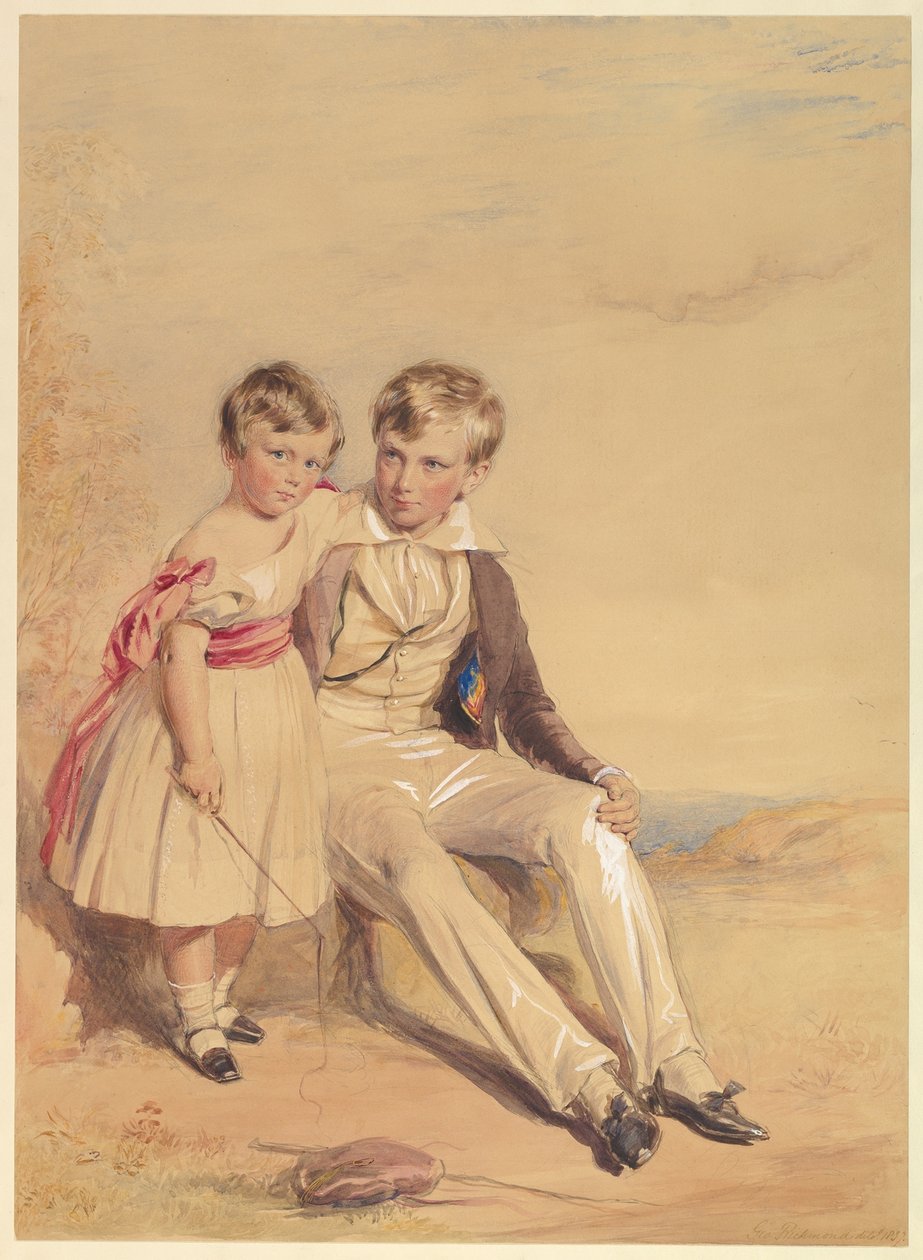 Ritratto di due bambini da George Richmond