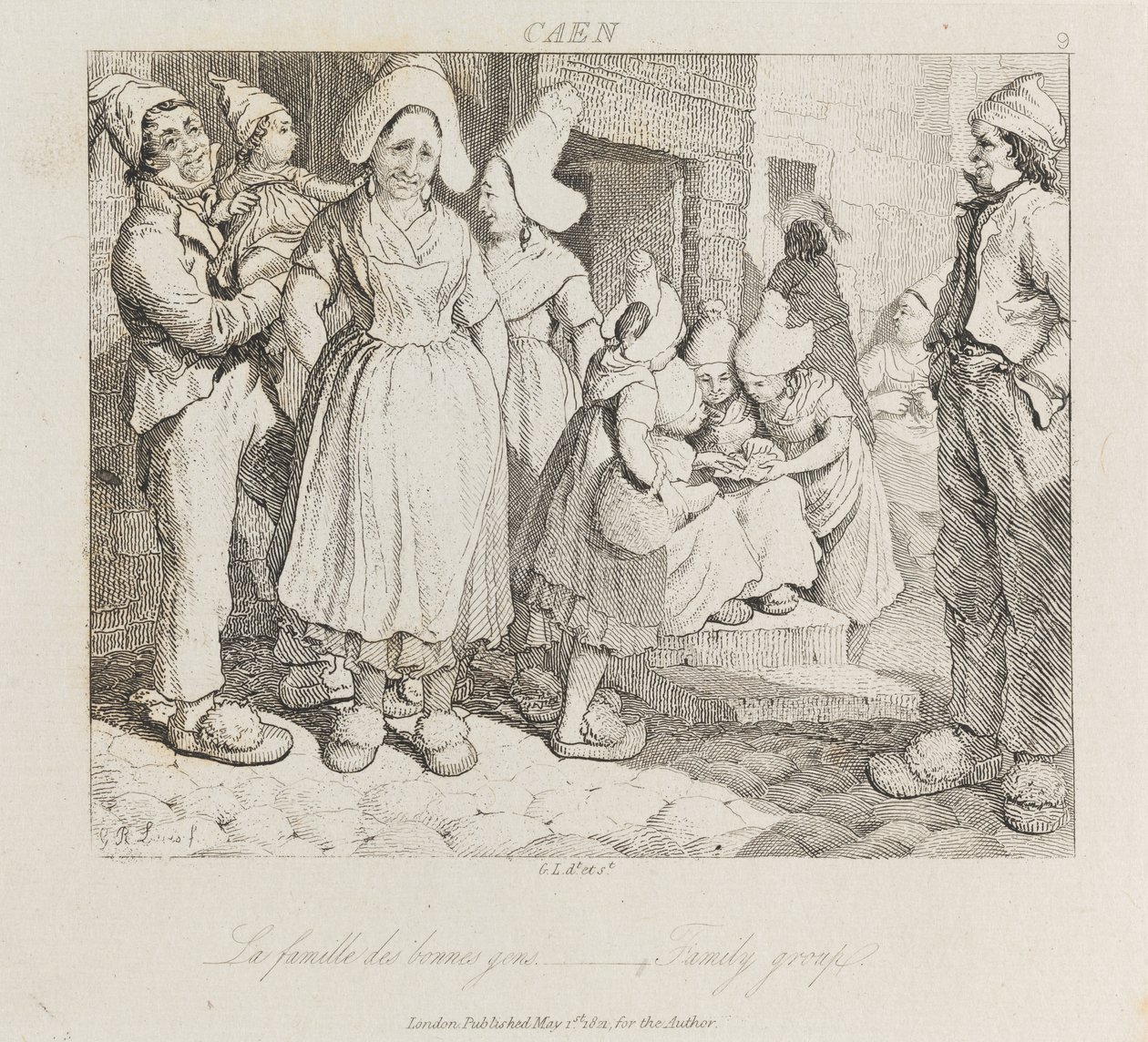 Gruppo Familiare, Caen, c.1821 da George Robert Lewis