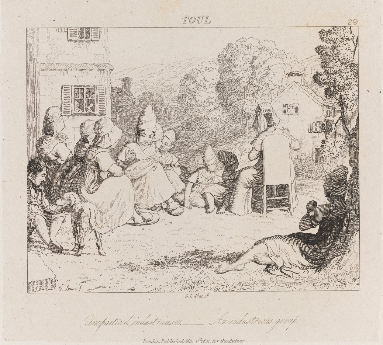 Gruppo Laborioso, Toul, c.1821 da George Robert Lewis
