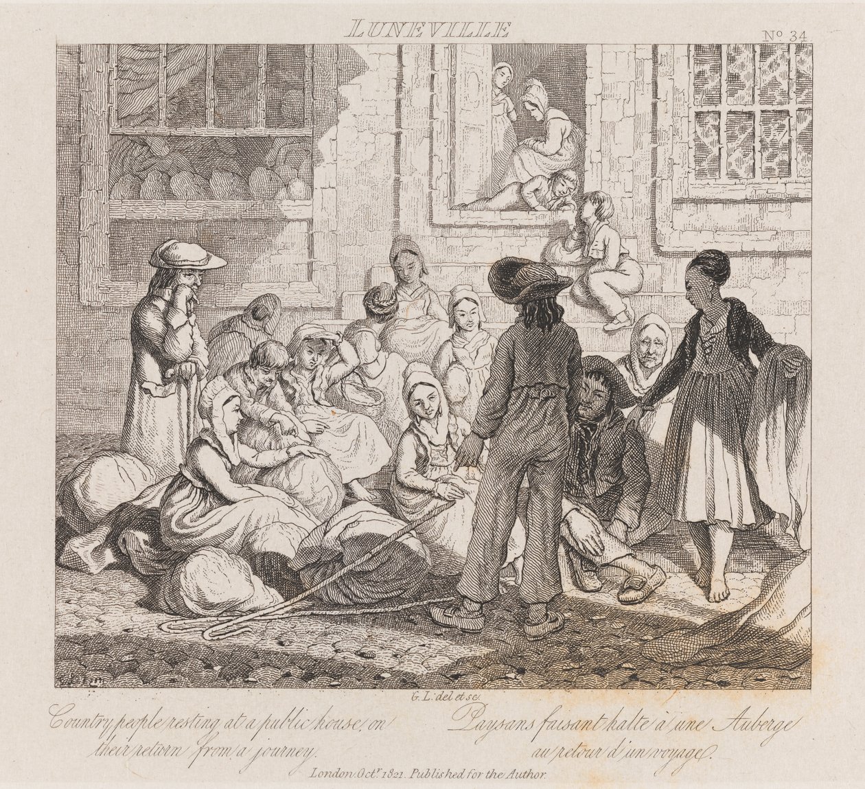 Contadini a riposo, Luneville da George Robert Lewis