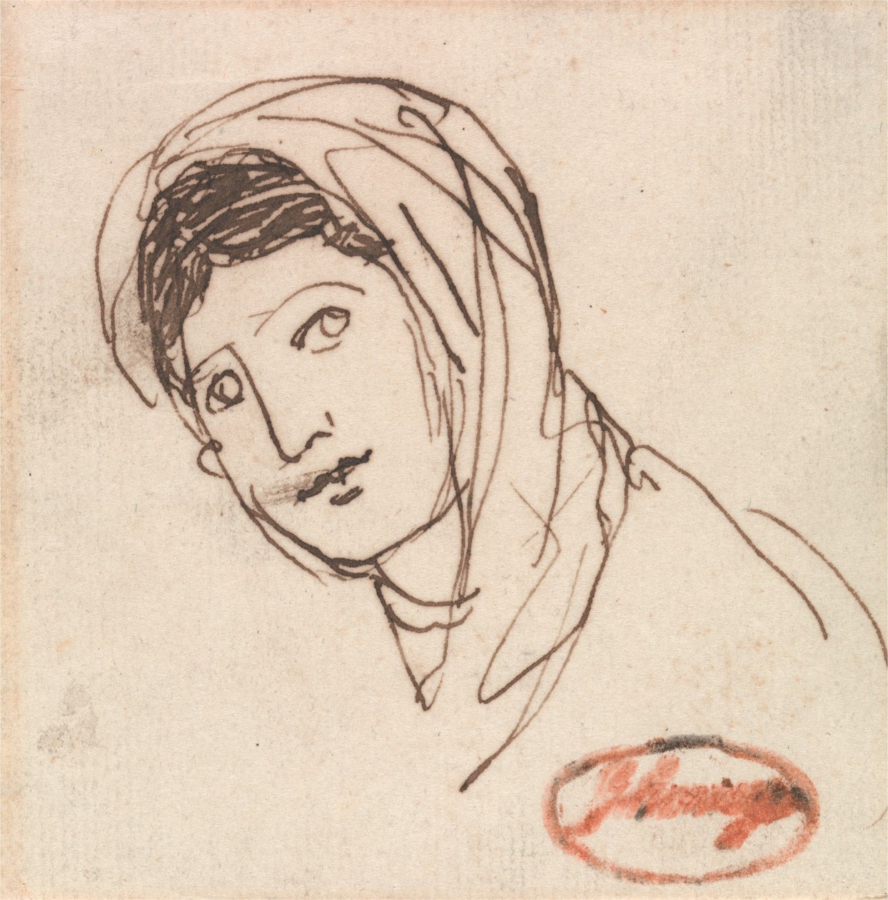 Una testa di donna da George Romney
