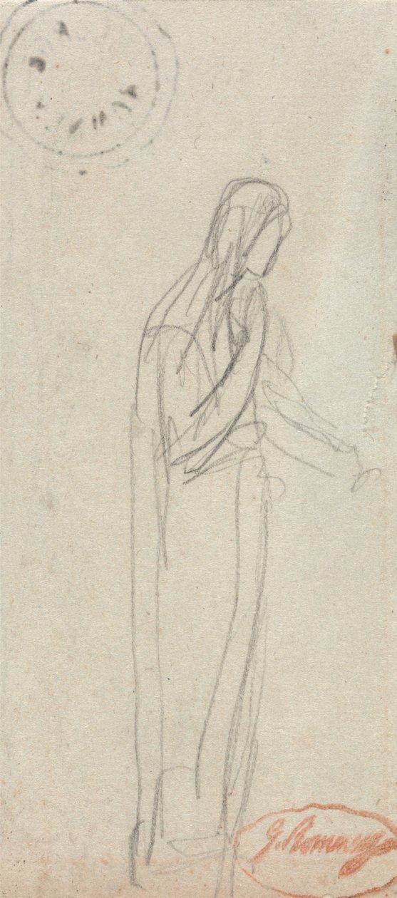 Una figura femminile in piedi da George Romney