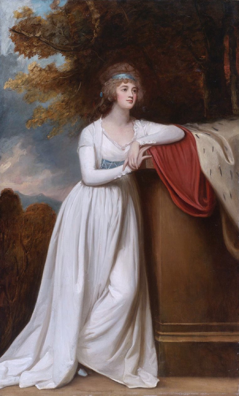 Barbara, marchesa di Donegal, terza moglie di Arthur Chichester, 1° marchese di Donegall da George Romney