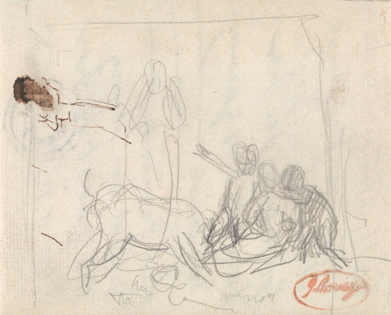 I bambini e una capra da George Romney