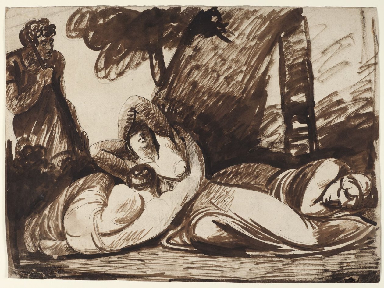 Cimone e Ifigenia: scena tratta dal “Decamerone” di Boccaccio da George Romney