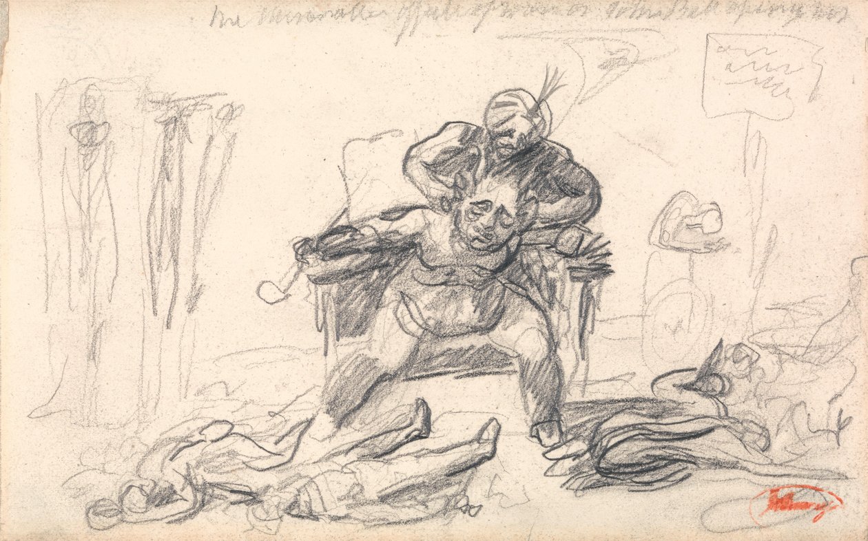 Il sovrano demoniaco e i suoi sudditi: «Gli effetti devastanti della guerra su John Bull...» da George Romney