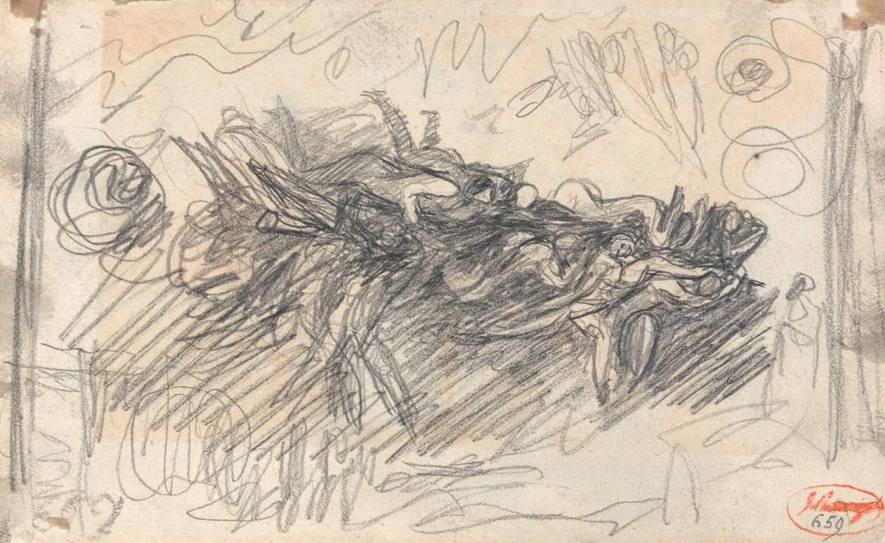 Falso, Paesaggio con Caverna delle Streghe da George Romney
