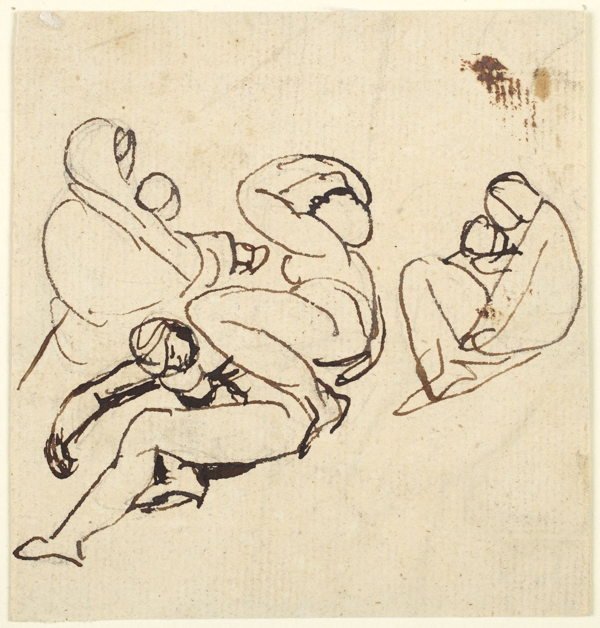 Studi figurativi di donne e bambini in sofferenza da George Romney