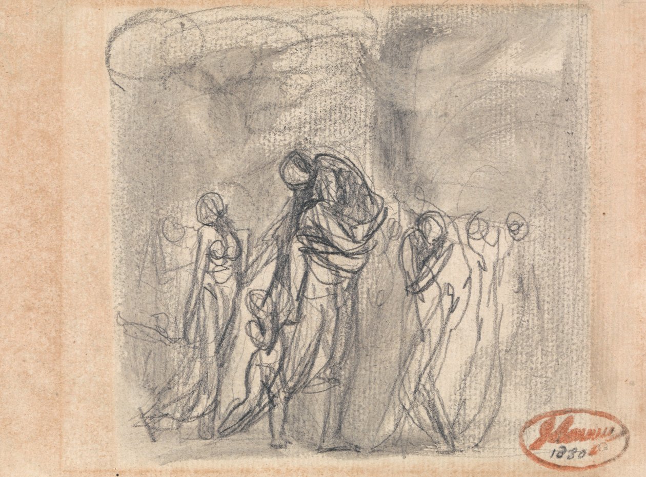 Gruppo di figure in fuga da George Romney