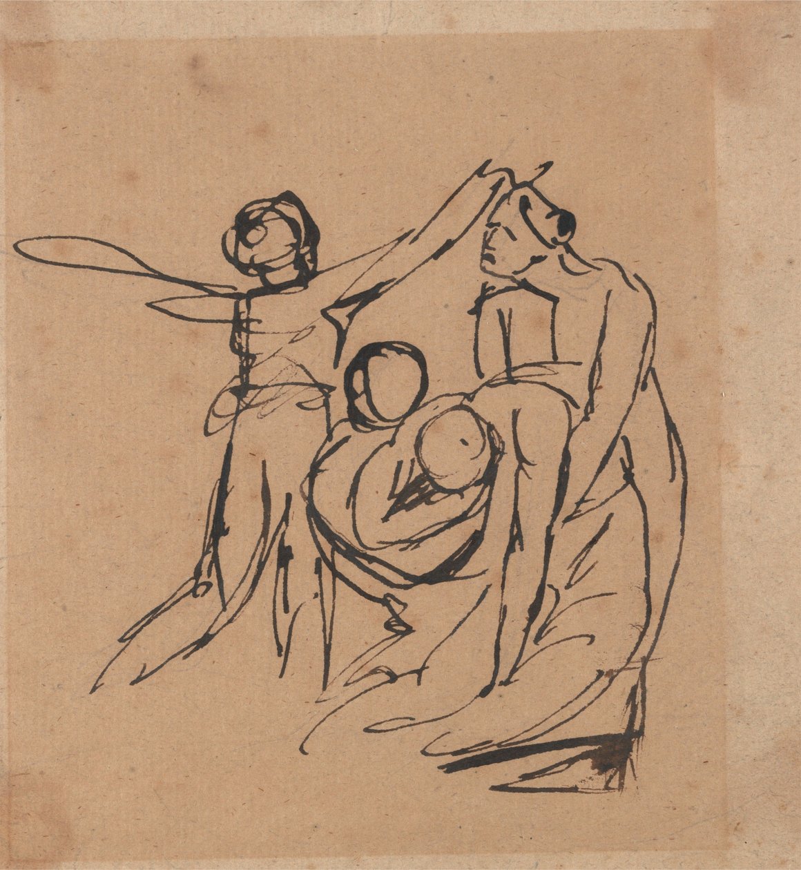 Gruppo in lutto da George Romney
