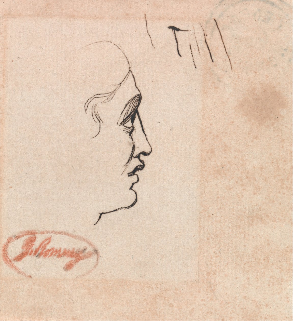Capo di un gruppo di giovani da George Romney