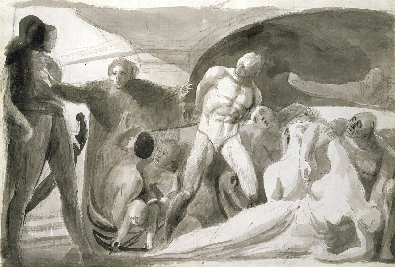 Howard che visita un lazzaretto da George Romney