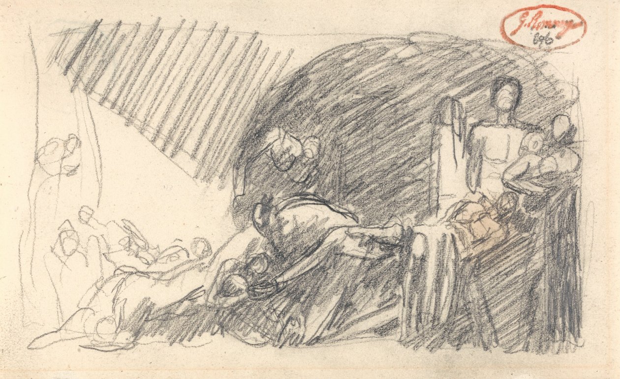 Howard in visita in un carcere da George Romney