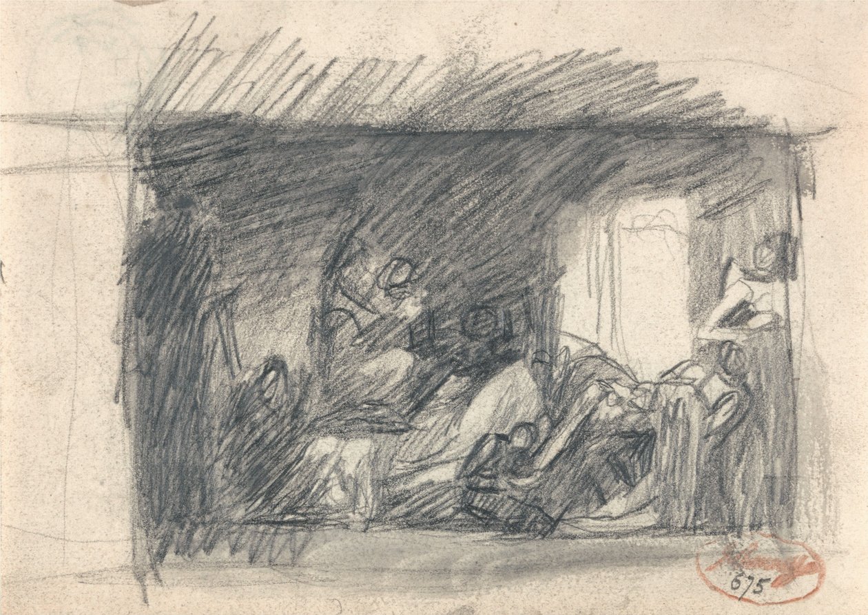 Howard in visita in un carcere da George Romney