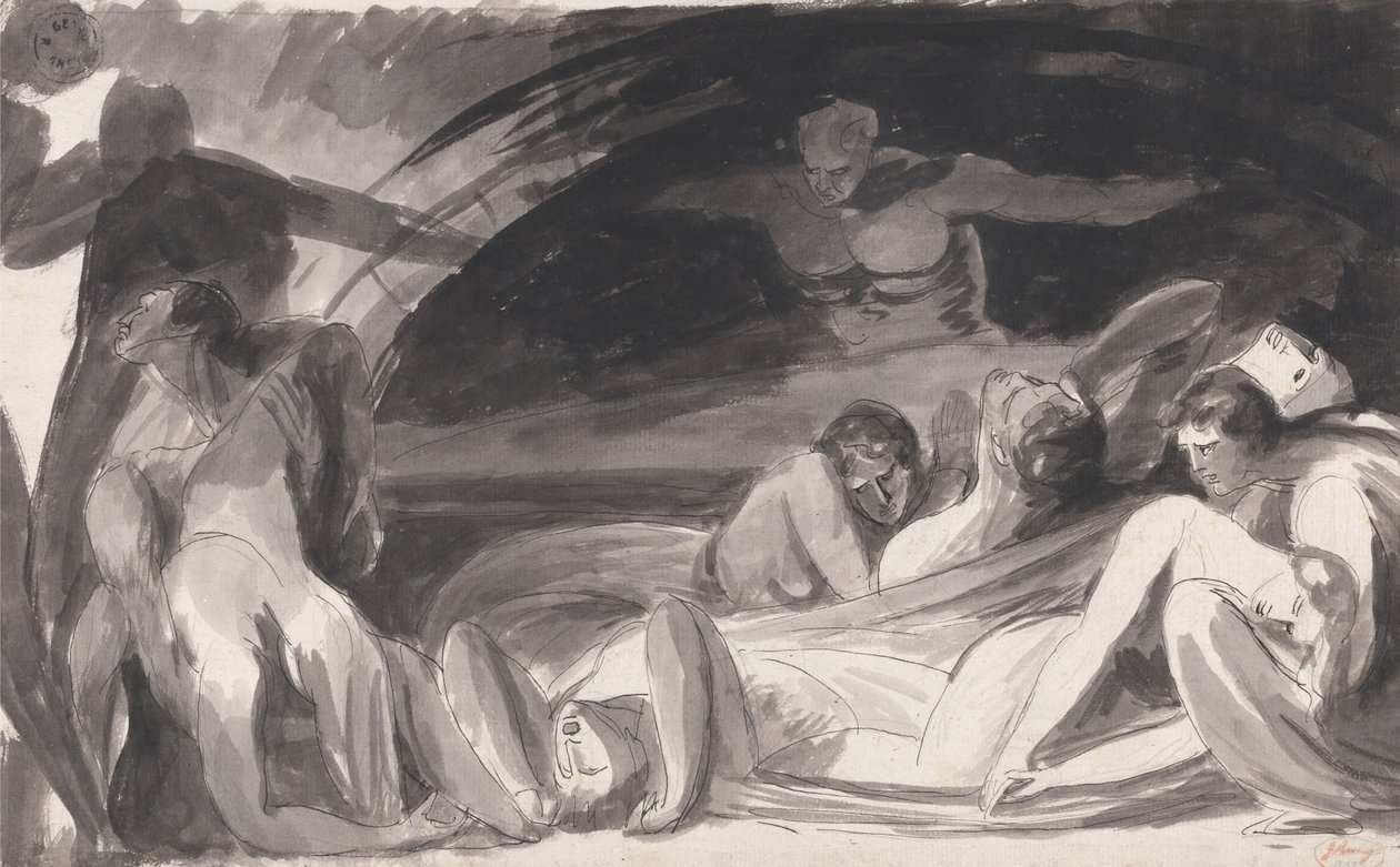 John Howard in visita a un lazzaretto da George Romney