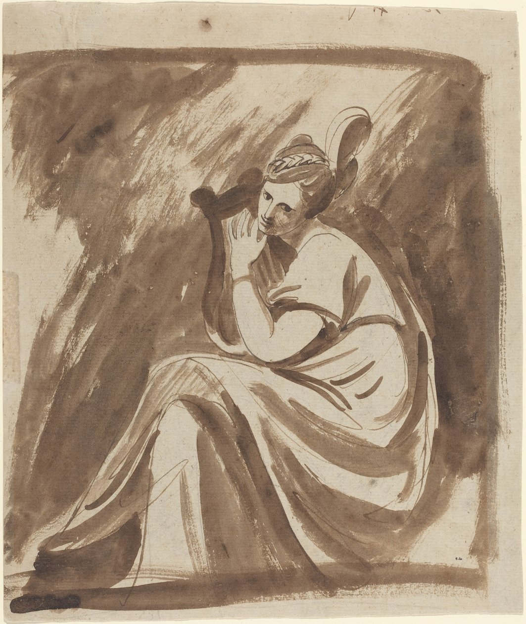 Lady Hamilton mentre suona la lira da George Romney