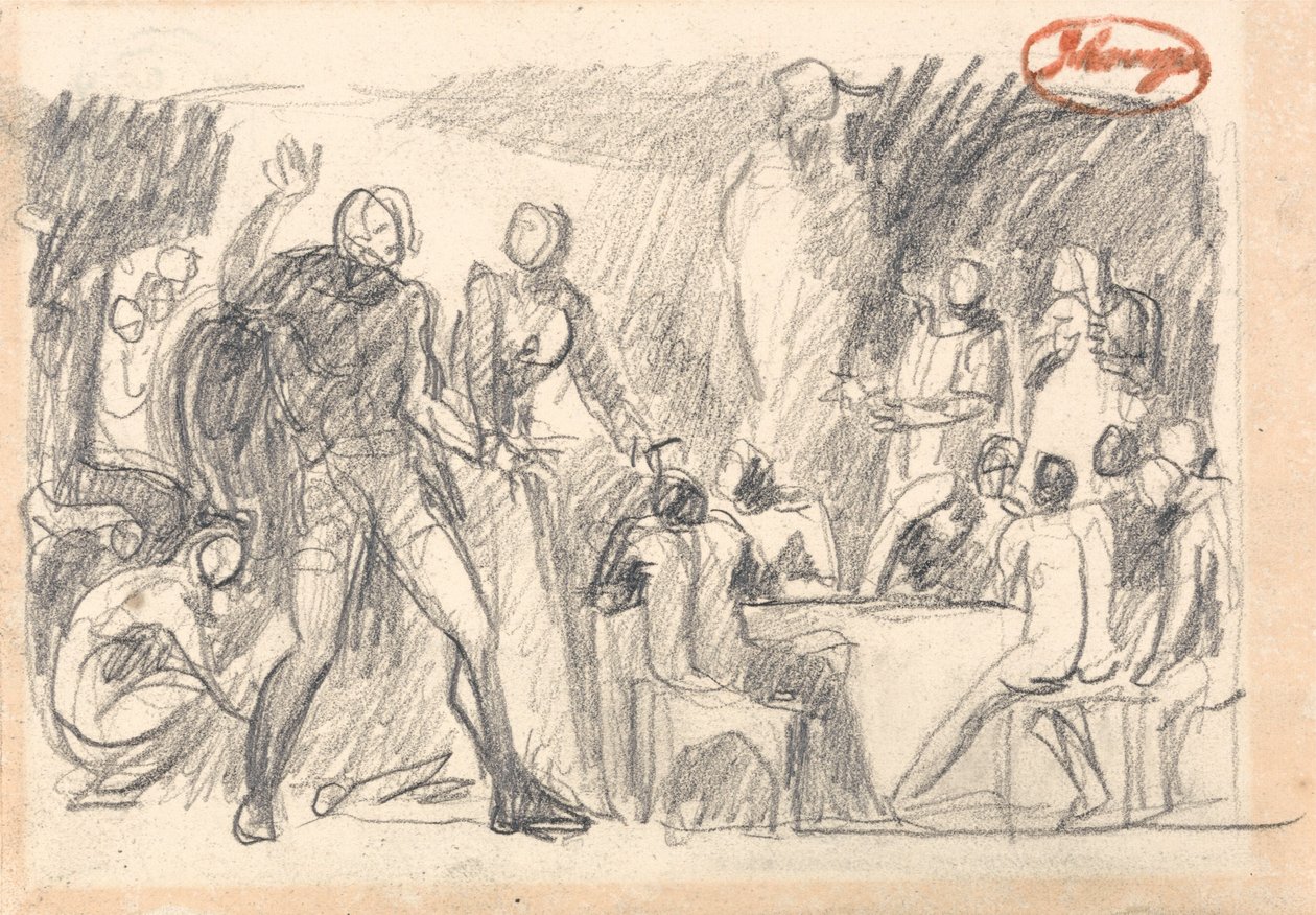 Macbeth: la scena del banchetto da George Romney