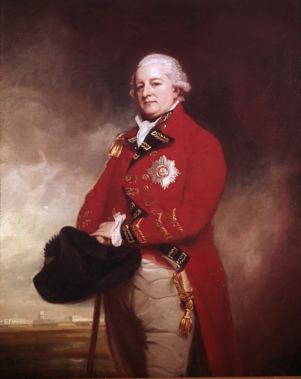 Il maggiore generale Sir Archibald Campbell di Inverneil e Ross KB, Governatore e Comandante in Capo, Madras, 1790 da George Romney