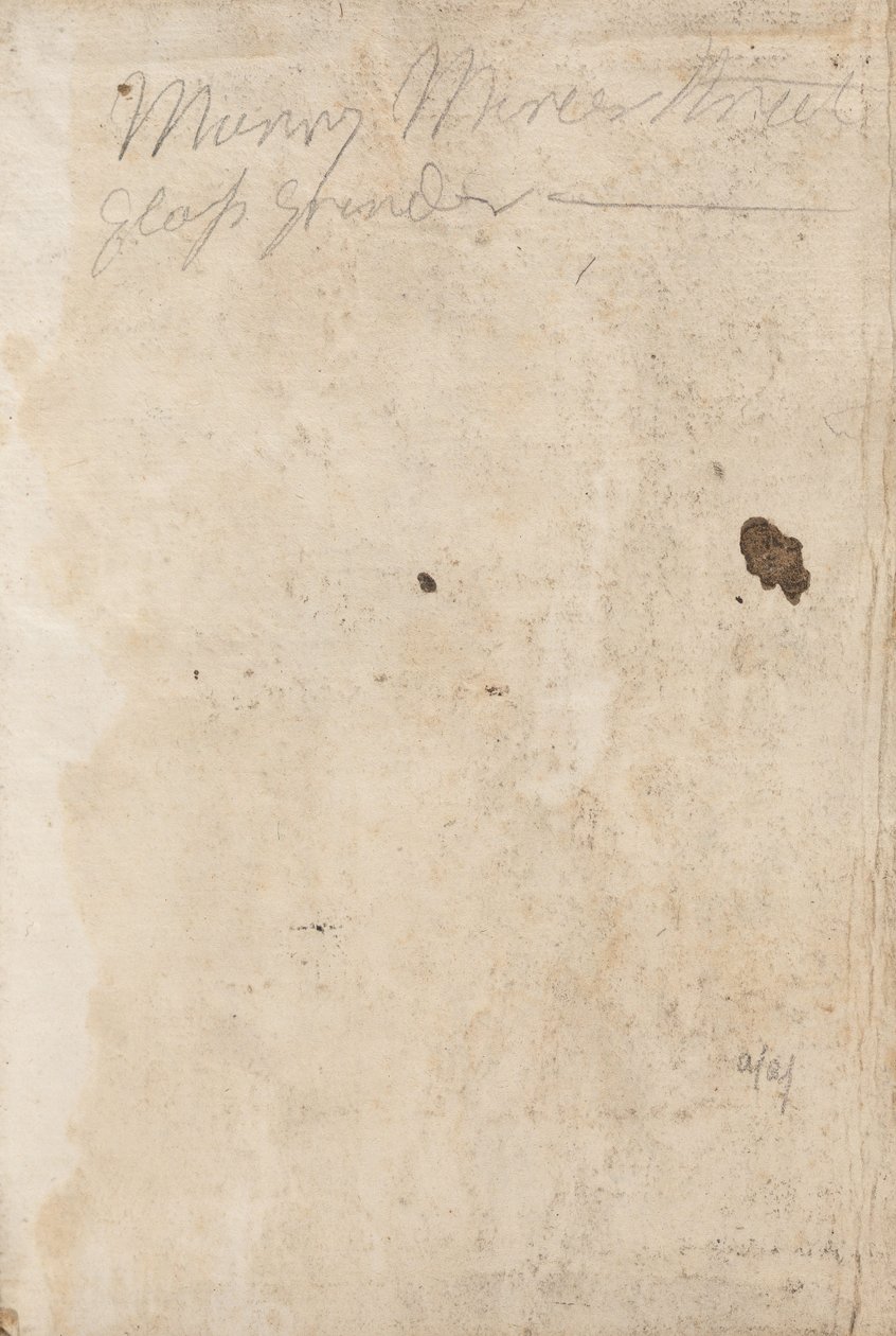 Note sul manoscritto da George Romney