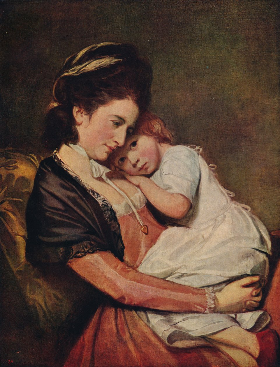 Mrs Johnstone e suo figlio, 1775-1780, c1915 da George Romney