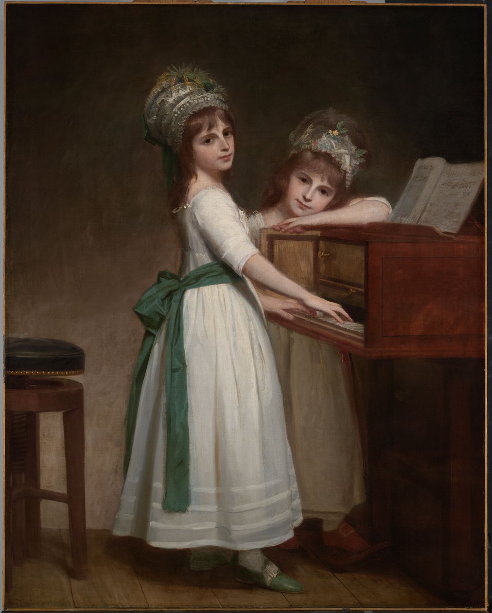 Ritratto di Caroline Thurlow (nata nel 1772) e Catharine Thurlow (morta nel 1826) da George Romney