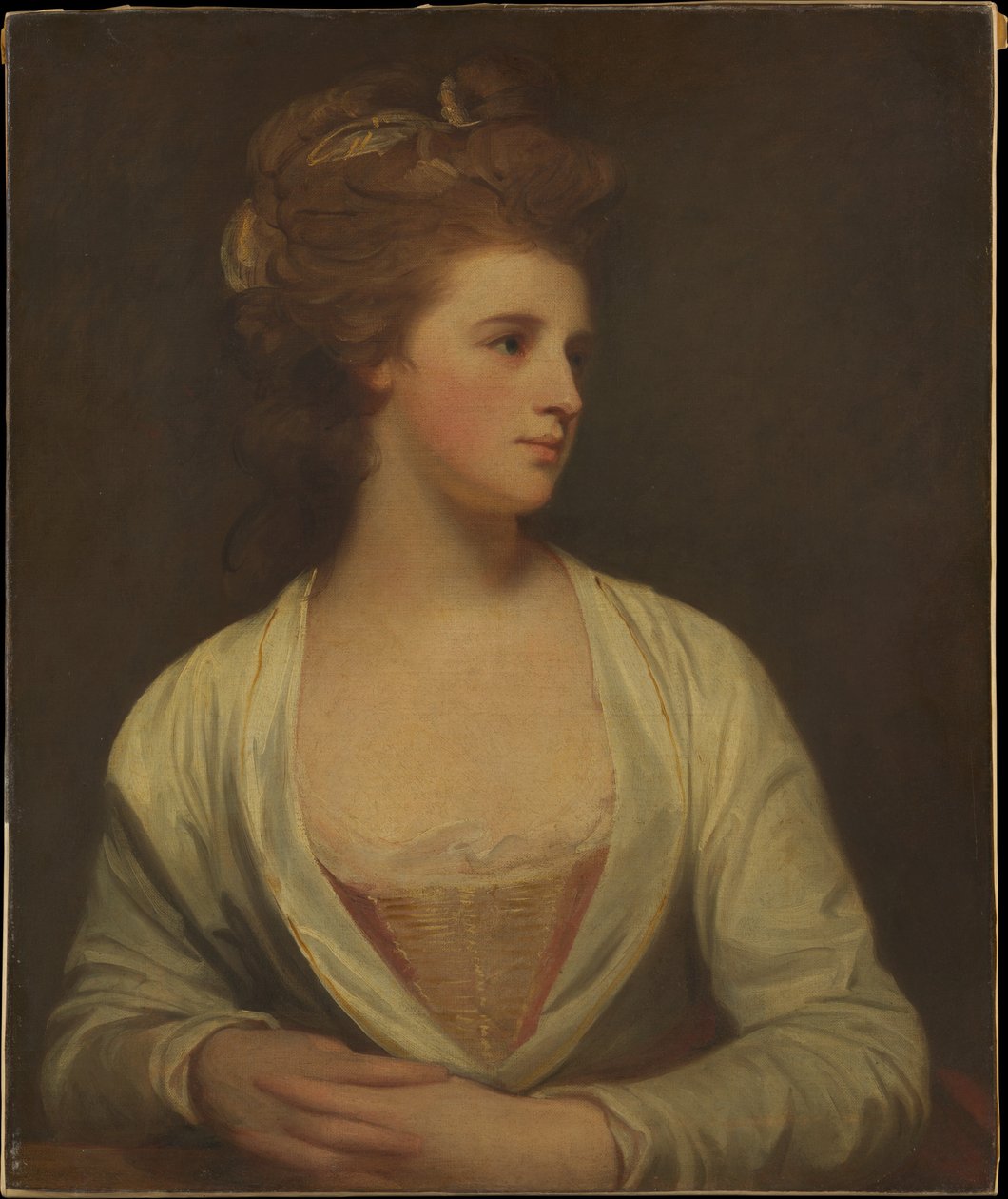 Ritratto di una donna, presumibilmente Emily Bertie Pott (morta nel 1782) da George Romney