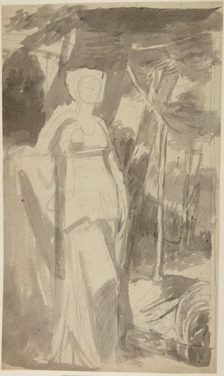 Studio di ritratto della signorina Francis Woodley da George Romney