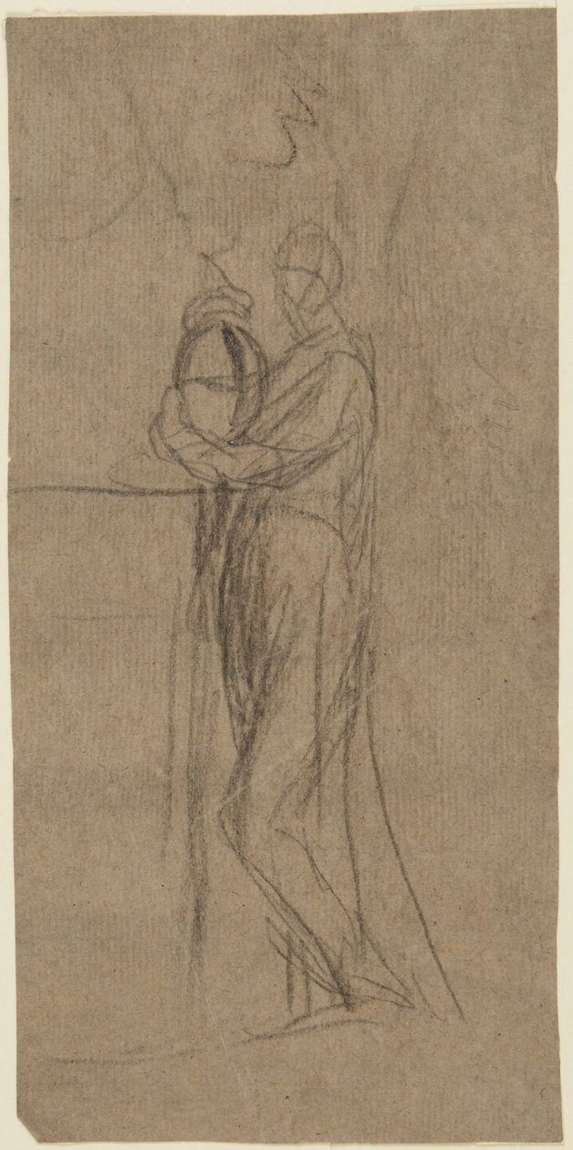 Studio di ritratto di una donna in piedi da George Romney