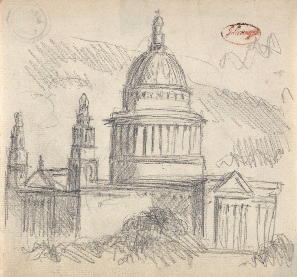 Forse Saint Paul, Londra da George Romney