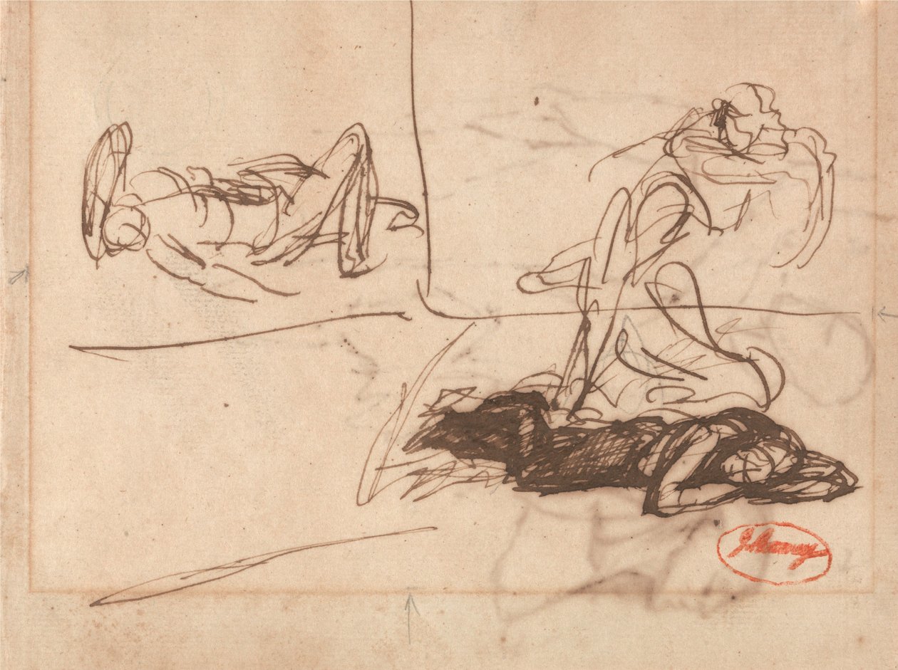 Figure reclinate da George Romney