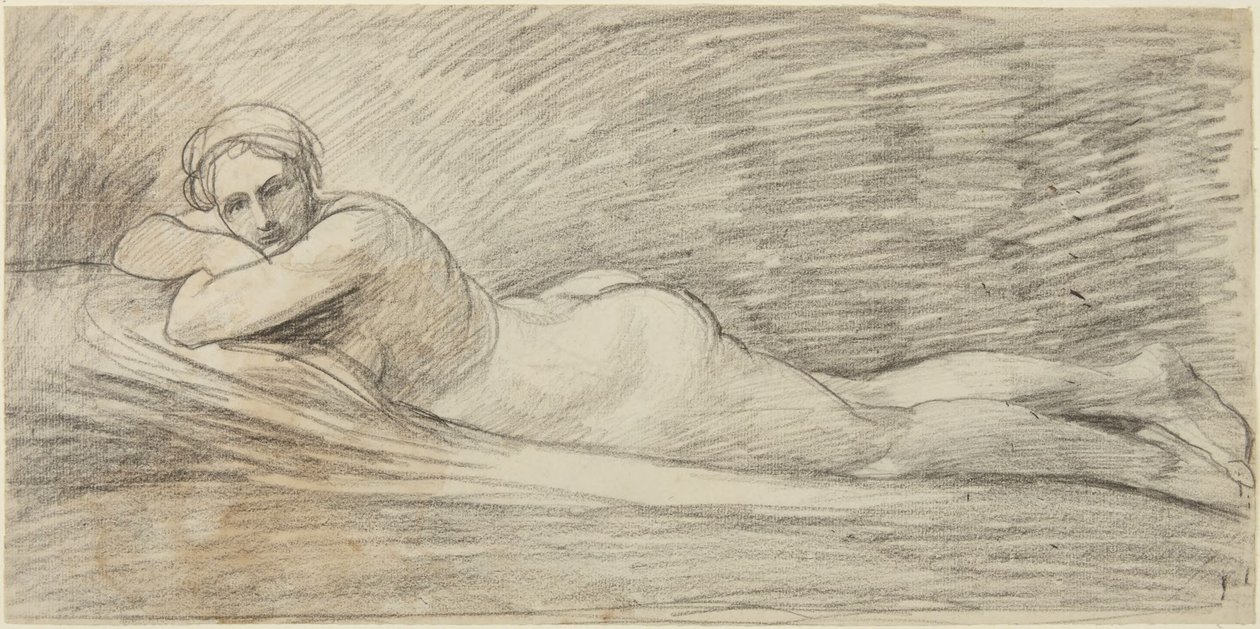 Nudo femminile sdraiato da George Romney