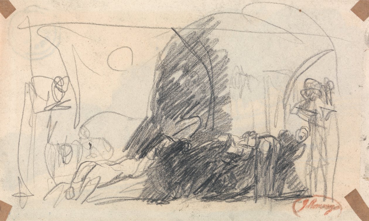 Schizzo per la scena di Howard da George Romney