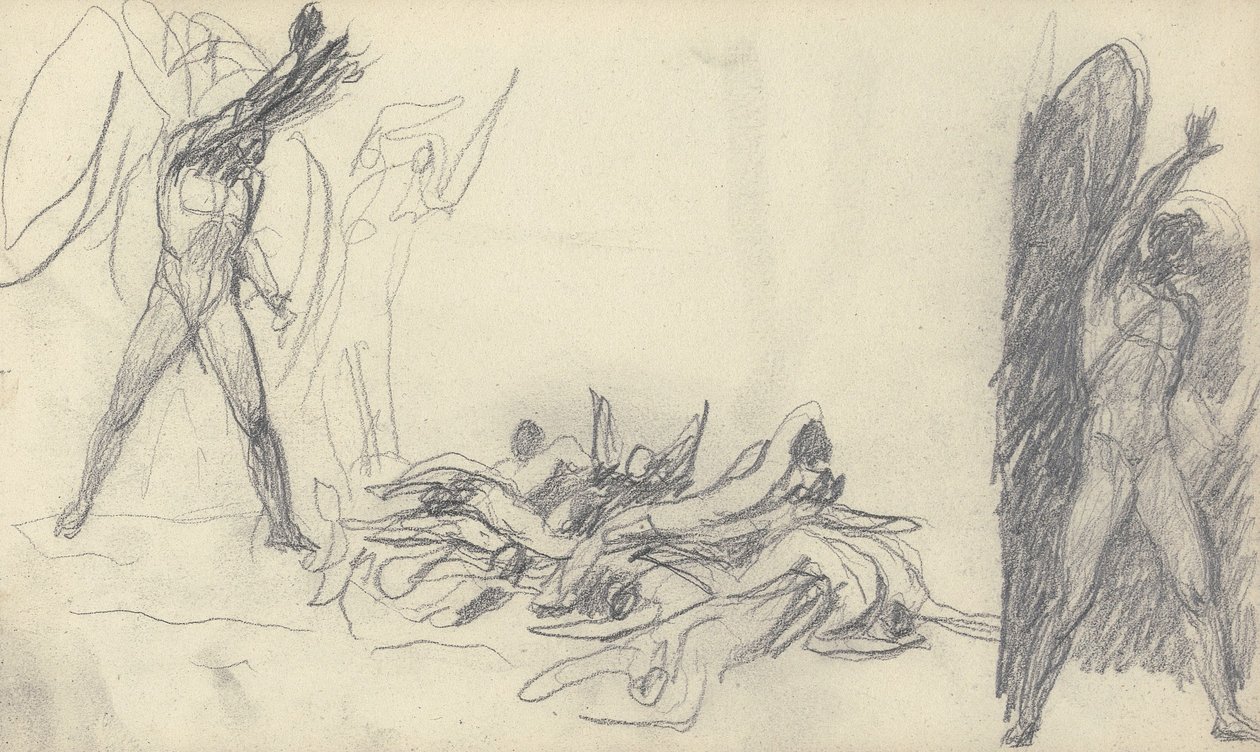 Disegno dal quaderno di schizzi da George Romney